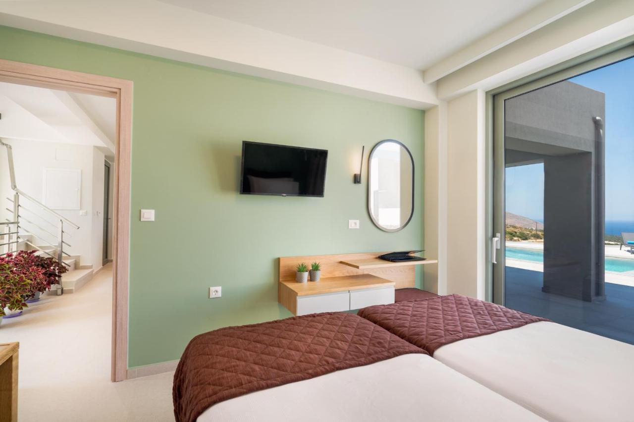 Luxurious Villa Cretan Aura With Private Heated Pool, Jacuzzi And Playroom Agios Ioannis  Екстериор снимка