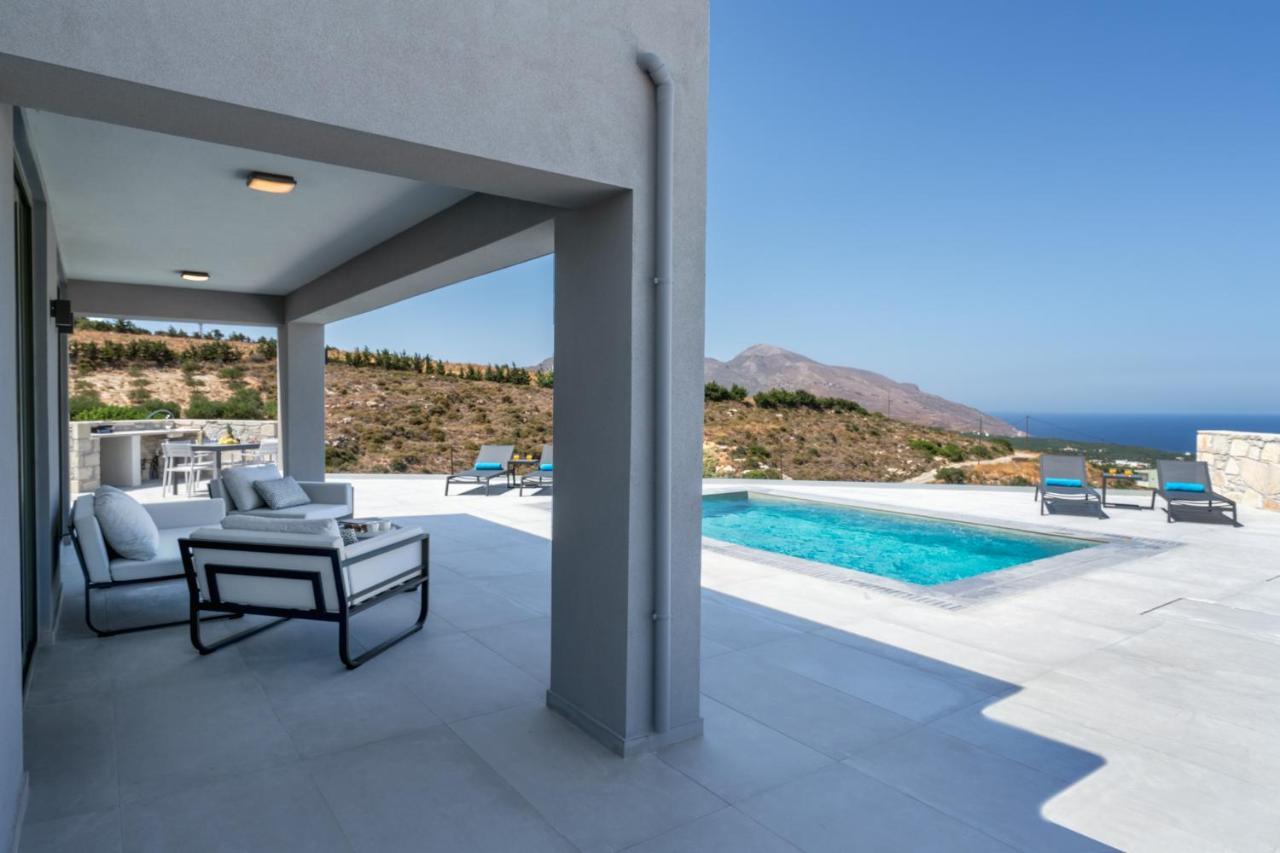 Luxurious Villa Cretan Aura With Private Heated Pool, Jacuzzi And Playroom Agios Ioannis  Екстериор снимка